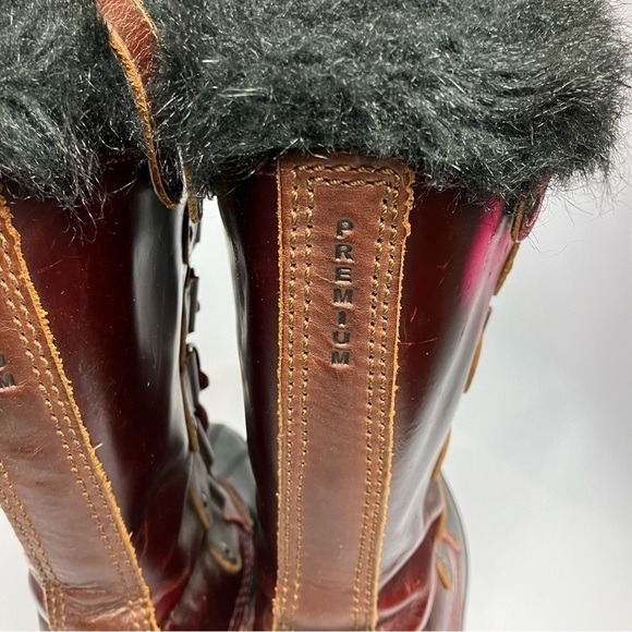 Sorel Joan of Ark Premium red leather boots size 8.5 - Picture 10 of 11